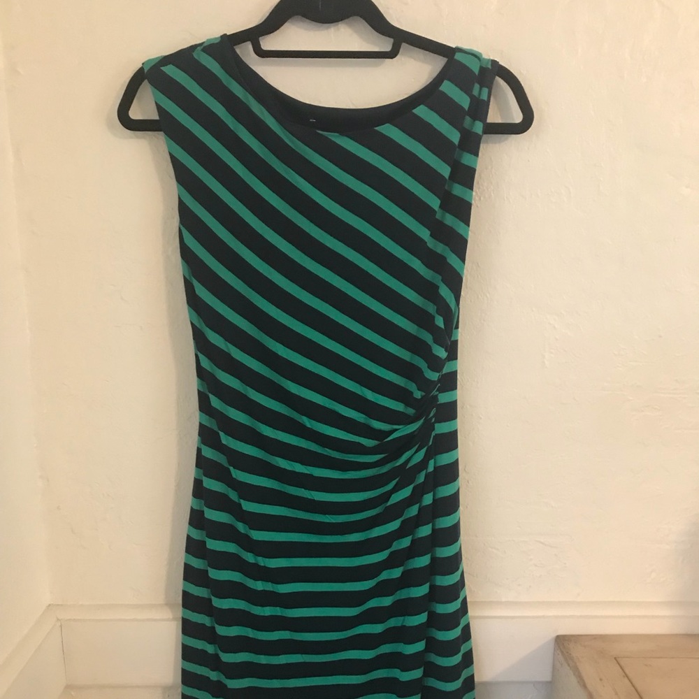 Loft dress!  Shirred at the side!
